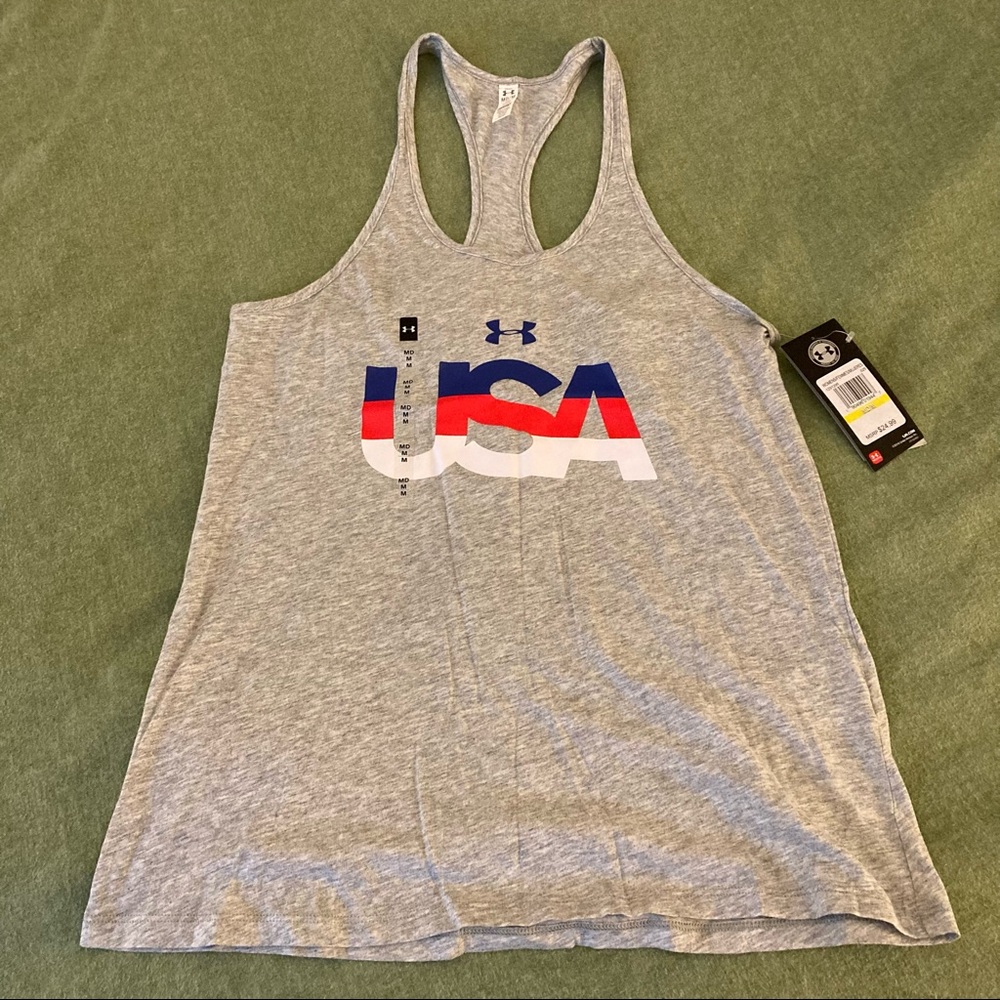 NWT Under Armour USA Workout Tank